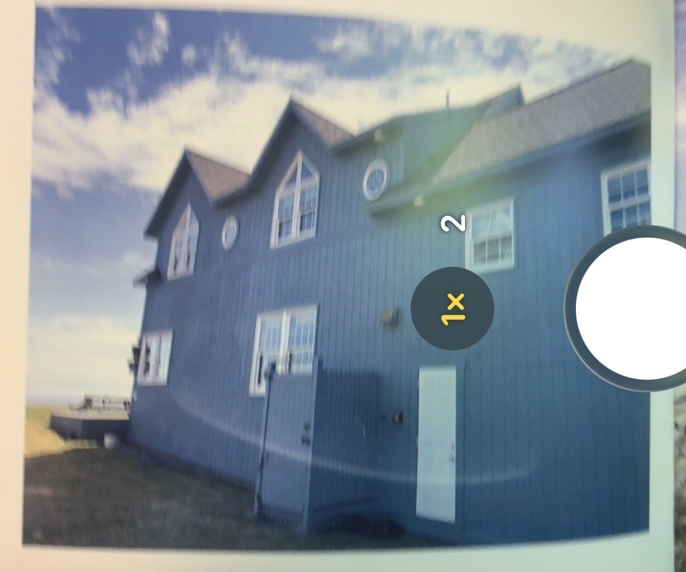 Blue house after painting